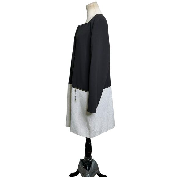 METAPHOR Black Cream Retro Remix Color Blocked Coat Size XL - Picture 13 of 14